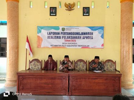 Laporan Pertanggung Jawaban Realisasi APBDes Tahun 2025 Desa Sukokidul